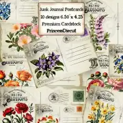 Junk Journal Supplies, Vintage Style Ephemera Post Cards, Scrapbook USA Seller