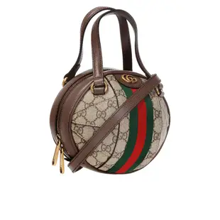 Gucci 574794 Ophidia GG帆布小牛皮球型手提包