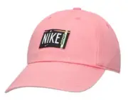 ️WOMENS PINK NIKE HERITAGE 86 HAT CAP OSFM AEROBILL RETRO 80s FLUORO UNISEX