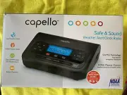 Capello CR2W Safe and Sound Weather Alert Clock Radio (NEW)