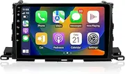 ViaBecs Android 12.0 6G 128G Car Stereo Wireless Apple CarPlay for Toyota Highlander 2014-2019, 10.2" HD Touch Screen Radio Bluetooth GPS Navigation, 2.4GHz & 5GHz WiFi, SWC, DSP 48-EQ AM FM Radio