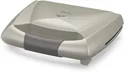 Imetec Tosta&Griglia Toaster, XL Strip and Non-Stick Plates, On/Off Switch, Plate Heating Indicator, Latch Hook, Cable Reel, Compact Toaster, 800W