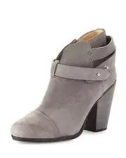 NIB $525 Rag & Bone 'Harrow' Ankle Boots in Granite Suede!