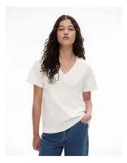 [Witchery] V Neck T-shirt in Fresh White