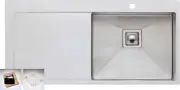Oliveri Pro Series Single Right Hand Bowl Inset Sink With Drainer PR1122