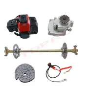 2 Stroke 49cc Engine Motor + 740mm Drift Trike Go Kart Rear Axle Kit ATV Buggy
