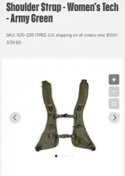 Shimoda Women’s Tech Shoulder Strap Army Green Camera Photography Travel NWT