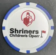 TPC Summerlin Shriners Children's Open Golf Ball Marker Poker Chip Blue White