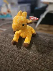Twigs Giraffe TY Original Beanie Baby Style 4068 DOB 5-19-95 PVC Pellets w/Tags