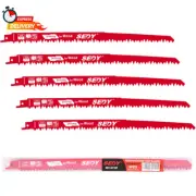 SEDY 12-Inch Wood Pruning Reciprocating Saw Blades, 5TPI Saw Blades - 5 Pack