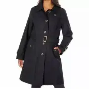 *NWT* Pendleton Ladies Waterproof Belted Trench Coat Jacket (Black,SMALL)