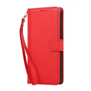 MCC Folio Case Samsung Galaxy S23 FE 5G Leather Wallet Cover Line S23FE S711 [Red]