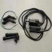 For Honda CB350F CB400F CB500 CB550 Ignition Coils and Spark Plug Caps Kit 2 Set