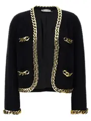[Tory Burch] Tory Burch-Kendra Chain Blazers Nero-Donna XS Black