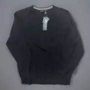 NEW Garret Scott Extra Fine Merino Wool Sweater Black Size Men’s Large L V Neck