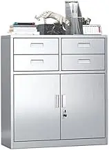 Filing Cabinet Multi-Drawer Storage Cabinet Plus Wide Band Lock Data Cabinet Large Capacity File Cabinet Office File Cabinet File Storage Cabinets