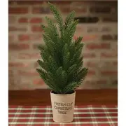 2 Small tabletop pine Trees - SALE