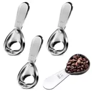 4 Pcs Stainless Steel Tablespoon Coffee Scoop Short Handle Measuring Spoons