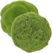 2Pcs Artificial Balls Decorative Fake Moss for Floral Arrangements Garden Decor Party Props and DIY Projects and Home Decoration