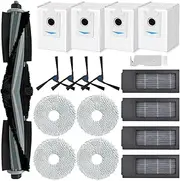 [SpeHiate] Accessories for Ecovacs Deebot X2 Omni Robot Vacuum Cleaner, Replacement Set with 1 Main Brush, 4 Dust Bags, 4 Wipes, 4 HEPA Filters, 4 Side Brushes