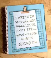 Clueless Planner and List Maker Cover Set 4 use w/ Erin Condren Plannr