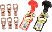 Gatuida 8pcs Car Battery Terminal Clamps Quick Release Clamp Terminals 2 Connectors for Vehicle Maintenance