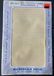 Microscale Decal R.R. Gothic Alphabet & NOS HO Scale NEW Decal ‘Sullys Hobbies’