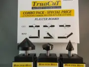 PLASTER BOARD. 90'135' 45' Router Bit SET (TPB9013545)
