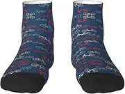[JBYJBX] Bikes Bicycle Cycling Print Adult Socks Womens Mens Workout Thermal Cozy All-Season Gift Holiday Articles Use