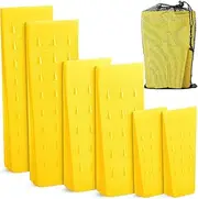 UNCO- Tree Felling Wedges with Spikes, 4Pack, 5.5" & 8" Wedges with Storage Bag, Splitting Wedge, Plastic Wedges, Logging Tools and Equipment,