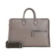 [Berluti] Berluti-Grey Grained Leather Travel Bag-Uomo OS OS