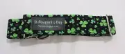 Charmed Dog Tale St. Pawtrick's Day Shamrock Dog Collar SV3 Handmade 1.5x12"