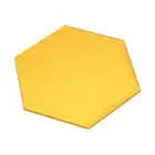 24x Hexagon Mirror Tiles Glass Wall Stickers Self-Adhesive Art Decal Home Decor