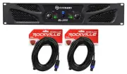 Crown Pro Audio XLi2500 1500w 2 Channel DJ/PA Amplifier Amp+(2) Speakon Cables