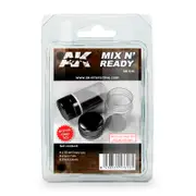 AK Interactive Mix N Ready (4 Empty Jars Whith Labels) [AK616]