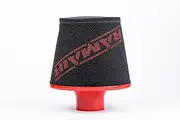 Ramair Large Foam Filter Aluminium Base 70mm OD Inlet Red with Silicone Coupler