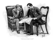 Sherlock Holmes in The Adventure of the crooked man as drawn by Sidney Paget