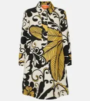 [La DoubleJ] La DoubleJ Artemis floral wool-blend minidress UK 4 multicoloured