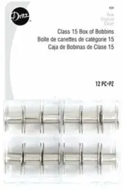 DRITZ METAL BOBBINS CLASS 15~12 PIECES PART# D939A~FAST SHIPPING!