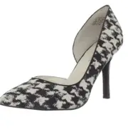 Anne Klein AK Zya Black and White High Heels Pump Shoes Sz. 6 1/2