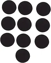 KONTONTY 20 Set Self Adhesive Hook Loop Tape Dots Round Removable Stickers for Home Office and Crafting Strong Adhesion for Various Surfaces Black