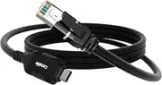 USB C to Ethernet Cable 15 FT, USB Type C to RJ45 Nylon Braided Cord, Gigabit Directly Connected, USB-C to Network Internet Adapter, Compatible with MacBook Pro, iPad Pro, Smartphone, Laptop, PC
