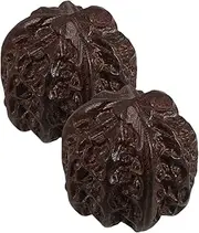 2pcs Walnut Hand Grip Balls for Seniors Hand Exercise Massage Equipment Muscle Relaxation Function Portable Fitness Balls for Easy Use Anytime