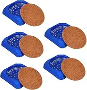 NOLITOY 5 Sets of Pigeon Nesting Bowl: Brown Nesting Pad Plastic Bird Hatching Bowls for Cage - Dove Parrot Breeding Nest for Egg Incubation Environment