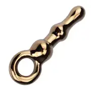Share Satisfaction Lucent Aperto Gold Glass Butt Plug