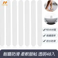 在飛比找momo購物網優惠-【Hao Teng】浴室無痕防滑貼 20X2 48入(防滑條