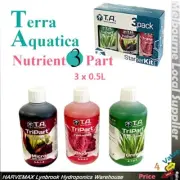 T.A TriPart StarterKit Grow, Bloom and Micro Soft Water 3 x 0.5L