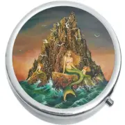 Mermaid Cliffs Medicine Vitamin Compact Pill Box