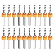 20pcs Micro PCB Drill Bits 1.95mm Tungsten Steel for CNC Engraving