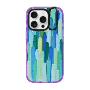 iPhone 16 Pro Impact Ring Stand Case MagSafe Compatible Green Blue Pavilion